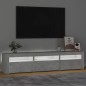 vidaXL TV-Schrank mit LED-Leuchten Betongrau 180x35x40 cm vidaXL TV-Schrank mit LED-Leuchten Betongrau 180x35x40 cm
