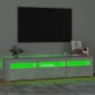vidaXL TV-Schrank mit LED-Leuchten Betongrau 180x35x40 cm vidaXL TV-Schrank mit LED-Leuchten Betongrau 180x35x40 cm