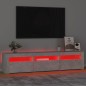 vidaXL TV-Schrank mit LED-Leuchten Betongrau 180x35x40 cm vidaXL TV-Schrank mit LED-Leuchten Betongrau 180x35x40 cm