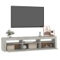 vidaXL TV-Schrank mit LED-Leuchten Betongrau 180x35x40 cm vidaXL TV-Schrank mit LED-Leuchten Betongrau 180x35x40 cm