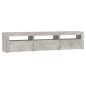 vidaXL TV-Schrank mit LED-Leuchten Betongrau 180x35x40 cm vidaXL TV-Schrank mit LED-Leuchten Betongrau 180x35x40 cm