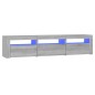 vidaXL TV-Schrank mit LED-Leuchten Grau Sonoma 180x35x40 cm vidaXL TV-Schrank mit LED-Leuchten Grau Sonoma 180x35x40 cm