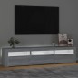 vidaXL TV-Schrank mit LED-Leuchten Grau Sonoma 180x35x40 cm vidaXL TV-Schrank mit LED-Leuchten Grau Sonoma 180x35x40 cm