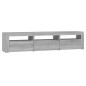vidaXL TV-Schrank mit LED-Leuchten Grau Sonoma 180x35x40 cm vidaXL TV-Schrank mit LED-Leuchten Grau Sonoma 180x35x40 cm