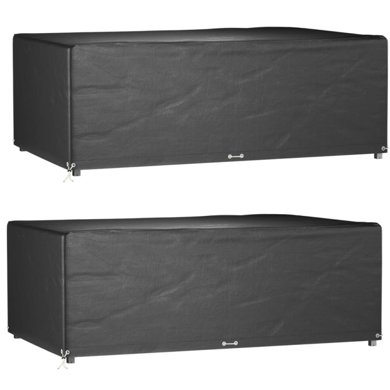 vidaXL Gartenmöbel-Abdeckungen 2 Stk. 12 Ösen 213x132x75 cm Rechteckig vidaXL Gartenmöbel-Abdeckungen 2 Stk. 12 Ösen 213x132x75 cm Rechteckig