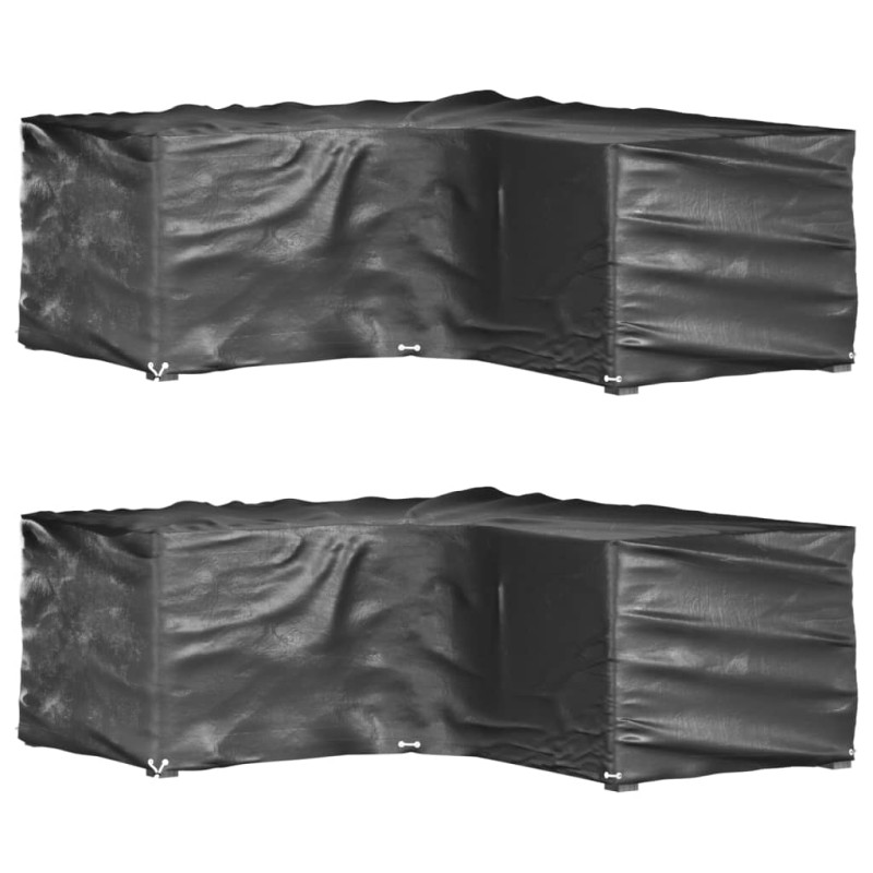 vidaXL Gartenmöbel-Abdeckungen in L-Form 2 Stk. 16 Ösen 215x215x70 cm vidaXL Gartenmöbel-Abdeckungen in L-Form 2 Stk. 16 Ösen 215x215x70 cm
