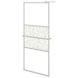 vidaXL Duschwand mit Ablage für Walk-In-Dusche Chrom 100x195 cm ESG vidaXL Duschwand mit Ablage für Walk-In-Dusche Chrom 100x195 cm ESG