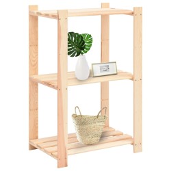 vidaXL Lagerregale 3 Böden 10 Stk. 60x38x90cm Massivholz Kiefer 150kg