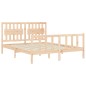 vidaXL Massivholzbett mit Kopfteil 160x200 cm vidaXL Massivholzbett mit Kopfteil 160x200 cm