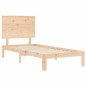 vidaXL Massivholzbett mit Kopfteil 90x200 cm vidaXL Massivholzbett mit Kopfteil 90x200 cm