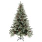 vidaXL Weihnachtsbaum mit Beleuchtung und Kiefernzapfen 120 cm PVC&PE vidaXL Weihnachtsbaum mit Beleuchtung und Kiefernzapfen 120 cm PVC&PE