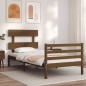 vidaXL Massivholzbett mit Kopfteil Honigbraun 90x200 cm vidaXL Massivholzbett mit Kopfteil Honigbraun 90x200 cm