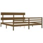 vidaXL Massivholzbett mit Kopfteil Honigbraun 200x200 cm vidaXL Massivholzbett mit Kopfteil Honigbraun 200x200 cm
