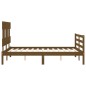 vidaXL Massivholzbett mit Kopfteil Honigbraun 120x200 cm vidaXL Massivholzbett mit Kopfteil Honigbraun 120x200 cm