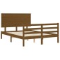 vidaXL Massivholzbett mit Kopfteil Honigbraun 120x200 cm vidaXL Massivholzbett mit Kopfteil Honigbraun 120x200 cm