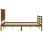 vidaXL Massivholzbett mit Kopfteil Honigbraun 120x200 cm vidaXL Massivholzbett mit Kopfteil Honigbraun 120x200 cm
