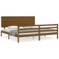 vidaXL Massivholzbett mit Kopfteil Honigbraun 200x200 cm vidaXL Massivholzbett mit Kopfteil Honigbraun 200x200 cm