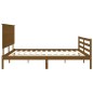 vidaXL Massivholzbett mit Kopfteil Honigbraun 200x200 cm vidaXL Massivholzbett mit Kopfteil Honigbraun 200x200 cm
