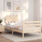 vidaXL Massivholzbett mit Kopfteil 90x200 cm vidaXL Massivholzbett mit Kopfteil 90x200 cm