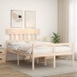 vidaXL Seniorenbett mit Kopfteil 120x200 cm Massivholz vidaXL Seniorenbett mit Kopfteil 120x200 cm Massivholz