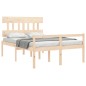 vidaXL Seniorenbett mit Kopfteil 120x200 cm Massivholz vidaXL Seniorenbett mit Kopfteil 120x200 cm Massivholz
