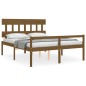 vidaXL Seniorenbett mit Kopfteil Honigbraun Kingsize Massivholz vidaXL Seniorenbett mit Kopfteil Honigbraun Kingsize Massivholz