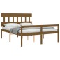 vidaXL Seniorenbett mit Kopfteil Honigbraun Kingsize Massivholz vidaXL Seniorenbett mit Kopfteil Honigbraun Kingsize Massivholz