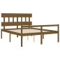 vidaXL Seniorenbett mit Kopfteil Honigbraun Kingsize Massivholz vidaXL Seniorenbett mit Kopfteil Honigbraun Kingsize Massivholz
