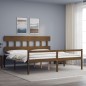 vidaXL Seniorenbett mit Kopfteil 200x200 cm Honigbraun Massivholz vidaXL Seniorenbett mit Kopfteil 200x200 cm Honigbraun Massivholz