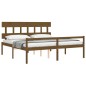 vidaXL Seniorenbett mit Kopfteil 200x200 cm Honigbraun Massivholz vidaXL Seniorenbett mit Kopfteil 200x200 cm Honigbraun Massivholz