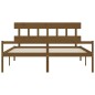 vidaXL Seniorenbett mit Kopfteil 200x200 cm Honigbraun Massivholz vidaXL Seniorenbett mit Kopfteil 200x200 cm Honigbraun Massivholz