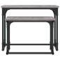 vidaXL Satztische 2 Stk. Grau Sonoma Holzwerkstoff vidaXL Satztische 2 Stk. Grau Sonoma Holzwerkstoff