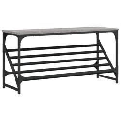 vidaXL Schuhregal Grau Sonoma 90x30x45 cm Holzwerkstoff