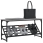 vidaXL Schuhregal Grau Sonoma 90x30x45 cm Holzwerkstoff vidaXL Schuhregal Grau Sonoma 90x30x45 cm Holzwerkstoff