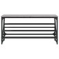 vidaXL Schuhregal Grau Sonoma 90x30x45 cm Holzwerkstoff vidaXL Schuhregal Grau Sonoma 90x30x45 cm Holzwerkstoff
