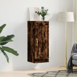 vidaXL Wandschrank Räuchereiche 34,5x34x90 cm Holzwerkstoff