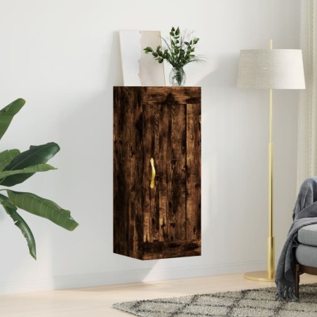 vidaXL Wandschrank Räuchereiche 34,5x34x90 cm Holzwerkstoff