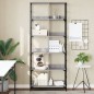 vidaXL Bücherregal Grau Sonoma 78,5x33x188,5 cm Holzwerkstoff vidaXL Bücherregal Grau Sonoma 78,5x33x188,5 cm Holzwerkstoff