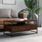 vidaXL Couchtisch Braun Eichen-Optik 100x51x45 cm Holzwerkstoff vidaXL Couchtisch Braun Eichen-Optik 100x51x45 cm Holzwerkstoff