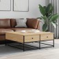 vidaXL Couchtisch Sonoma-Eiche 100x99x40 cm Holzwerkstoff vidaXL Couchtisch Sonoma-Eiche 100x99x40 cm Holzwerkstoff