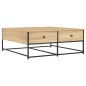 vidaXL Couchtisch Sonoma-Eiche 100x99x40 cm Holzwerkstoff vidaXL Couchtisch Sonoma-Eiche 100x99x40 cm Holzwerkstoff