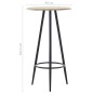 vidaXL 3-tlg. Bar-Set Stoff Schwarz vidaXL 3-tlg. Bar-Set Stoff Schwarz