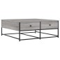 vidaXL Couchtisch Grau Sonoma 100x99x40 cm Holzwerkstoff vidaXL Couchtisch Grau Sonoma 100x99x40 cm Holzwerkstoff