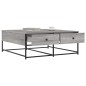 vidaXL Couchtisch Grau Sonoma 100x99x40 cm Holzwerkstoff vidaXL Couchtisch Grau Sonoma 100x99x40 cm Holzwerkstoff