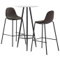 3-tlg. Bar-Set Stoff Dunkelgrau 3-tlg. Bar-Set Stoff Dunkelgrau