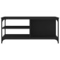 vidaXL Couchtisch Schwarz 100x50x45 cm Holzwerkstoff vidaXL Couchtisch Schwarz 100x50x45 cm Holzwerkstoff