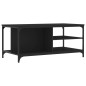 vidaXL Couchtisch Schwarz 100x50x45 cm Holzwerkstoff vidaXL Couchtisch Schwarz 100x50x45 cm Holzwerkstoff
