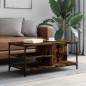 vidaXL Couchtisch Räuchereiche 100x50x45 cm Holzwerkstoff vidaXL Couchtisch Räuchereiche 100x50x45 cm Holzwerkstoff