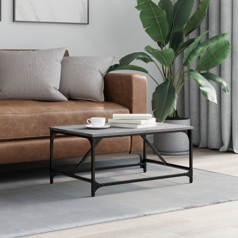 vidaXL Couchtisch Grau Sonoma 75x50x35 cm Holzwerkstoff vidaXL Couchtisch Grau Sonoma 75x50x35 cm Holzwerkstoff