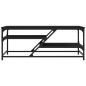 vidaXL Couchtisch Schwarz 100x49x40 cm Holzwerkstoff vidaXL Couchtisch Schwarz 100x49x40 cm Holzwerkstoff